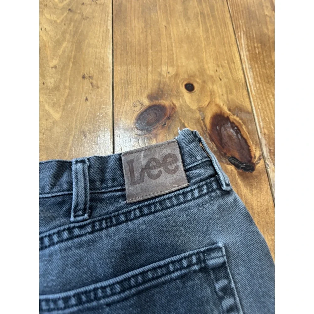 Lee Men's Relaxed Fit Jeans Size 38x30 Washed Black Gray Denim Casual Work